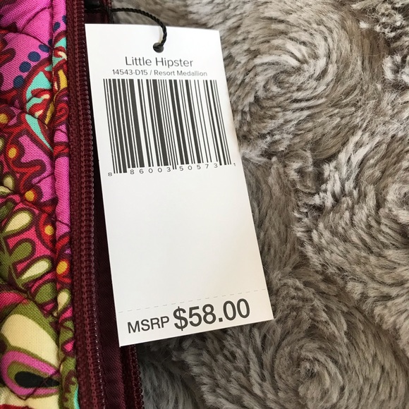 New With Tags Vera Bradley Little Hipster Purse - Picture 5 of 6